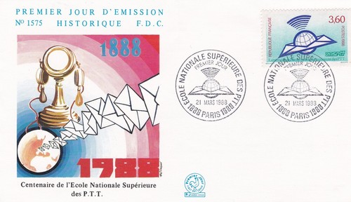 Francia 1988 fdc scuola - 1988,