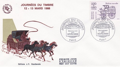 Francia 1988 fdc giornata - francia,