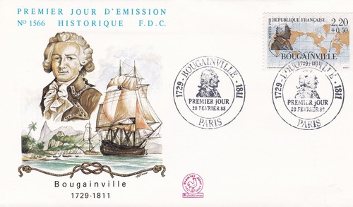 Francia 1988 fdc bougainville - 1988,