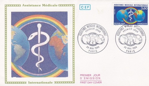 Francia 1988 fdc assistenza - francia,