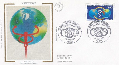 Francia 1988 fdc assistenza - francia,