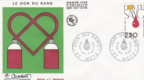Francia 1988 fdc donazione - fdc,
