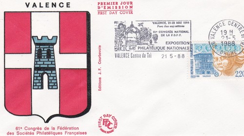 Francia 1988 fdc congresso - francia,