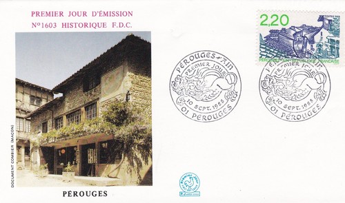Francia 1988 fdc perouges - 1988, yt