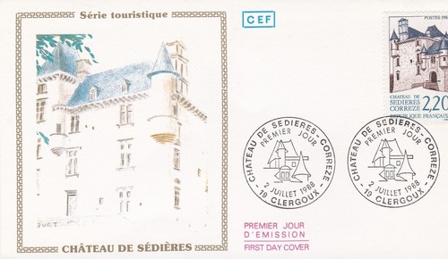 Francia 1988 fdc castello - 1988,