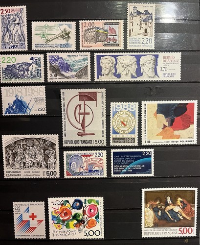 Francobolli francesi 1988 - francesi,