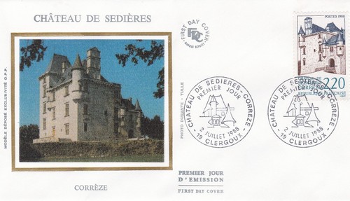 Francia 1988 fdc castello - castello, di