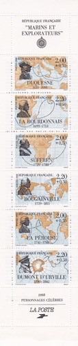 France 1988 carnet personnages - france,