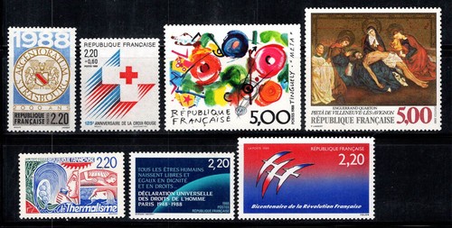 Francia 1988 2552 2555 60 - 1988, yv.