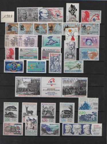 France année 1988 complète - france,