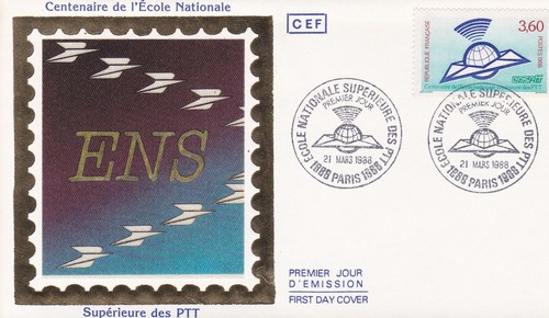 Francia 1988 fdc scuola - fdc,