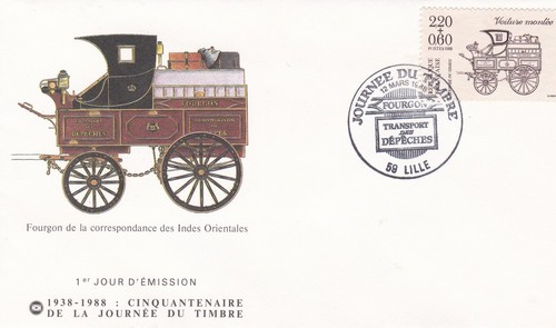 Francia 1988 fdc giornata del - francia,