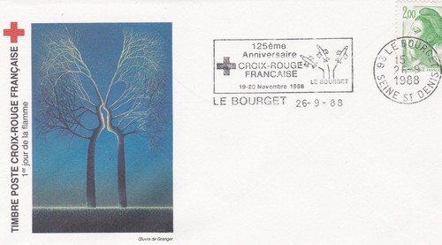 Francia 1988 fdc croce rossa - 1988,