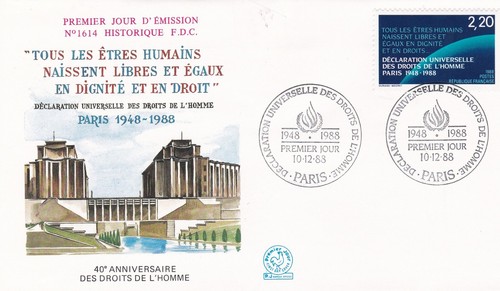 Francia 1988 fdc dichiarazione - 1988,