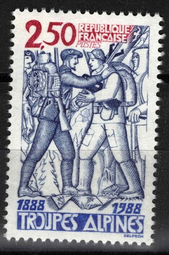 Francia 1988 truppe alpine - francia,