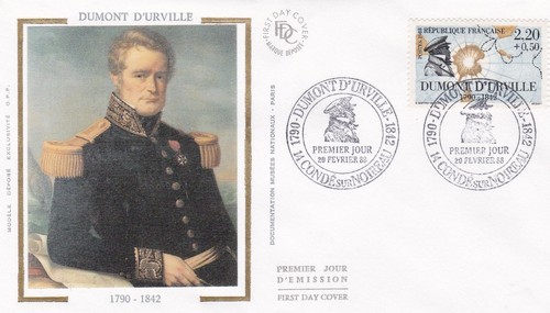Francia 1988 fdc dumont - francia,